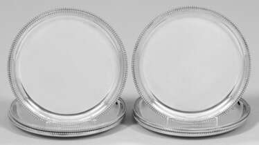 Satz von sechs Untersetzern