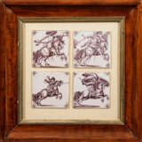 Vier Rotterdamer Reiterfliesen - Foto 1