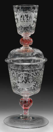 Seltener barocker Hochzeits-Doppelpokal - photo 1 Seltener barocker Hochzeits-Doppelpokal - photo 1