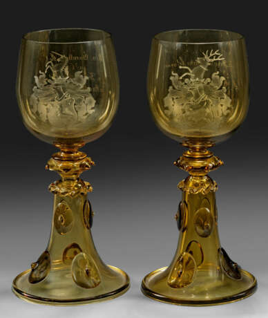 Zwei historistische Studentenpokale - photo 1 Zwei historistische Studentenpokale - photo 1