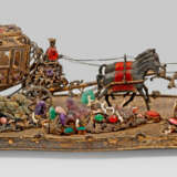 Prächtiger Tafelaufsatz mit Prunkkutsche - Foto 1