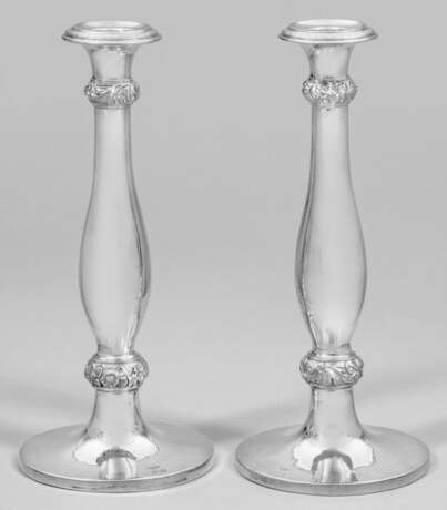 Paar Biedermeier-Tafelleuchter - photo 1