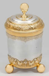 Großer Augsburger Barock-Kugelfußbecher