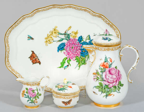 Kaffee-Solitär mit feiner Blumenmalerei von Meissen - photo 1 Kaffee-Solitär mit feiner Blumenmalerei von Meissen - photo 1
