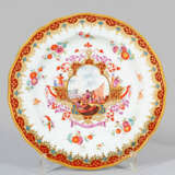 Zierteller mit Chinoiserie- und Kauffahrteiszene - photo 1