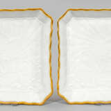 Paar Carréschalen mit Schwanenservice-Dekor - фото 1