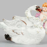 Prächtige Meissen Sauciere in Gestalt eines Schwans - photo 1