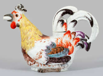 Kanne in Form eines Hahns