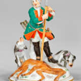 Jäger mit Hunden und erlegtem Reh - photo 1