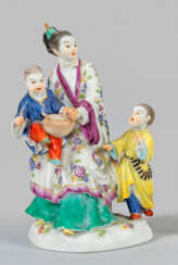 Figurengruppe Japanerin mit Kindern