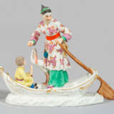 Figurengruppe Japanerin im Boot - photo 1