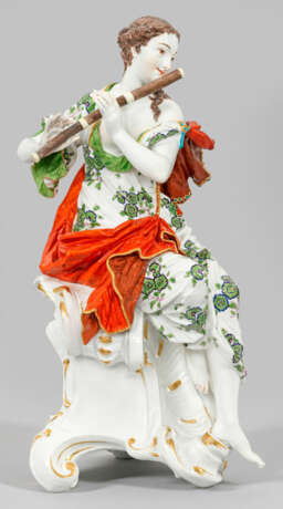 Große Meissen Figur "Euterpe mit Flöte" - photo 1 Große Meissen Figur "Euterpe mit Flöte" - photo 1