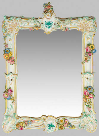 Großer repräsentativer Meissen Prunkspiegel - photo 1