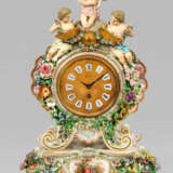 Große prunkvolle Meissen Pendule mit Amoretten - photo 1