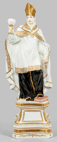 Große Meissen Figur eines Bischofs - photo 1