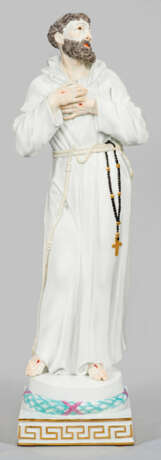 Große seltene Meissen Figur der "Heilige Franziskus - photo 1