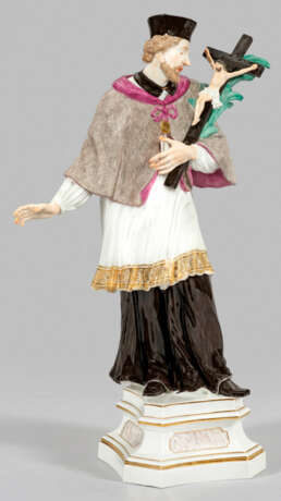 Große Meissen Figur "Der Heilige Nepomuk" - photo 1