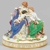 Große klassizistische Meissen Figurengruppe "Amor in Nöten". - photo 1