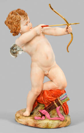 Große Meissen Figur "Schießender Amor" - photo 1
