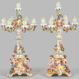 Paar Prunkgirandolen mit musizierenden Putten - фото 1