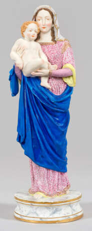 Religiöse Meissen Figurengruppe "Madonna mit Kind" - photo 1