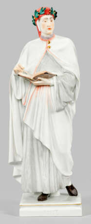 Seltene große Meissen Figur des Dante Alighieri - photo 1