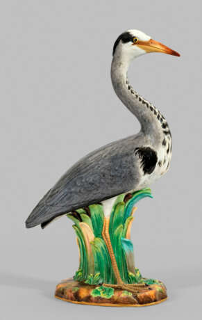 Seltene große Figur "Fischreiher" von Meissen - photo 1