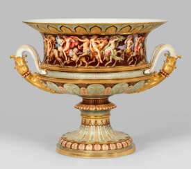 Bedeutende einzigartige Meissen-Kratervase mit Szenen