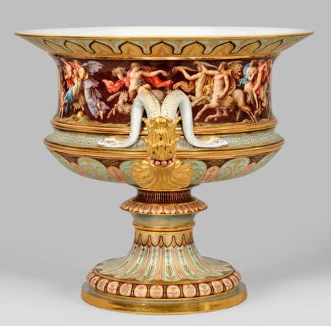 Bedeutende einzigartige Meissen-Kratervase mit Szenen - Foto 3