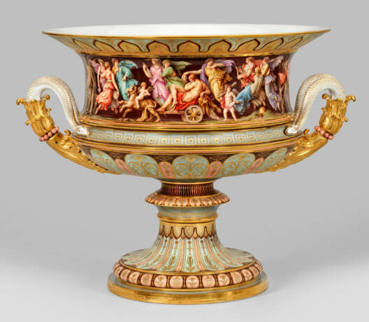 Bedeutende einzigartige Meissen-Kratervase mit Szenen - Foto 5
