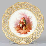 Dessertteller mit weicher Watteauszene - photo 1