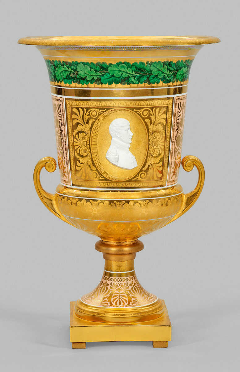 Bedeutende königliche Kratervase der KPM Berlin