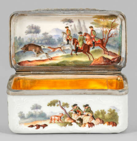 Jagdliche Meissen-Tabatiere - фото 1