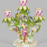 Meissen Tafelleuchter mit Puttenfiguren - photo 1