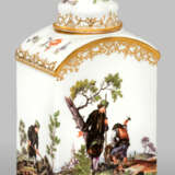 Meissen Teedose mit Bergmannsdekor - photo 1