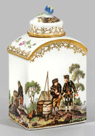 Meissen Teedose mit Bergmannsdekor - photo 2 Meissen Teedose mit Bergmannsdekor - photo 2