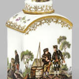 Meissen Teedose mit Bergmannsdekor - photo 2