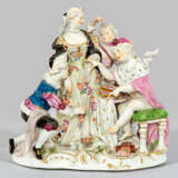 Seltene Meissen Figurengruppe mit Amoretten - photo 1