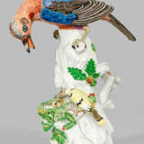 Große Meissen Figur eines Eichelhähers mit Vogelnest - фото 1