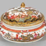 Meissen Zuckerdose mit Fels- und Vogeldekor - photo 1