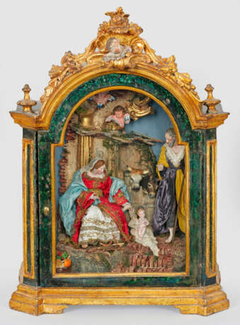 Schaukasten mit neapolitanischer Krippenszene - photo 1