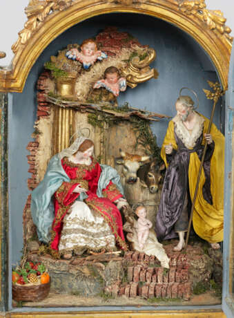 Schaukasten mit neapolitanischer Krippenszene - photo 2