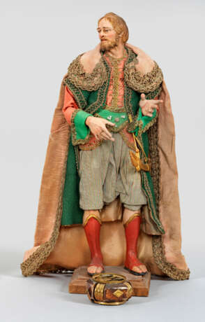 Figur eines Königs aus einer neapolitanischen Krippe - Foto 1 Figur eines Königs aus einer neapolitanischen Krippe - Foto 1