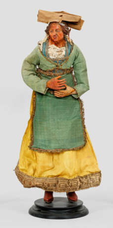 Große Figur einer Bäuerin aus einer neapolitanischen Krippe - фото 1 Große Figur einer Bäuerin aus einer neapolitanischen Krippe - фото 1