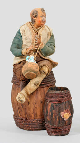 Weinzecher aus einer neapolitanischen Krippe - фото 1 Weinzecher aus einer neapolitanischen Krippe - фото 1