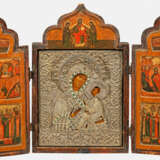 Frühes Triptychon mit Ikone der Gottesmutter von Tichwin - photo 1