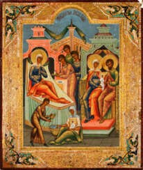 Ikone Geburt des Gottesmutter