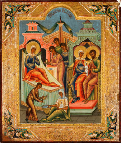 Ikone Geburt des Gottesmutter - photo 1 Ikone Geburt des Gottesmutter - photo 1