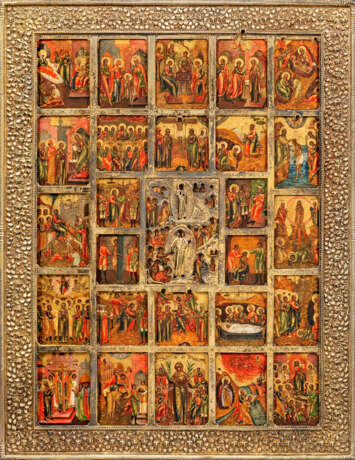 Großformatige, erweiterte Festtagsikone - photo 1 Großformatige, erweiterte Festtagsikone - photo 1