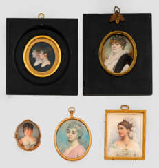 Konvolut Porträtminiaturen